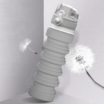 Foldable Kids Water Bottle Gray 500ml 