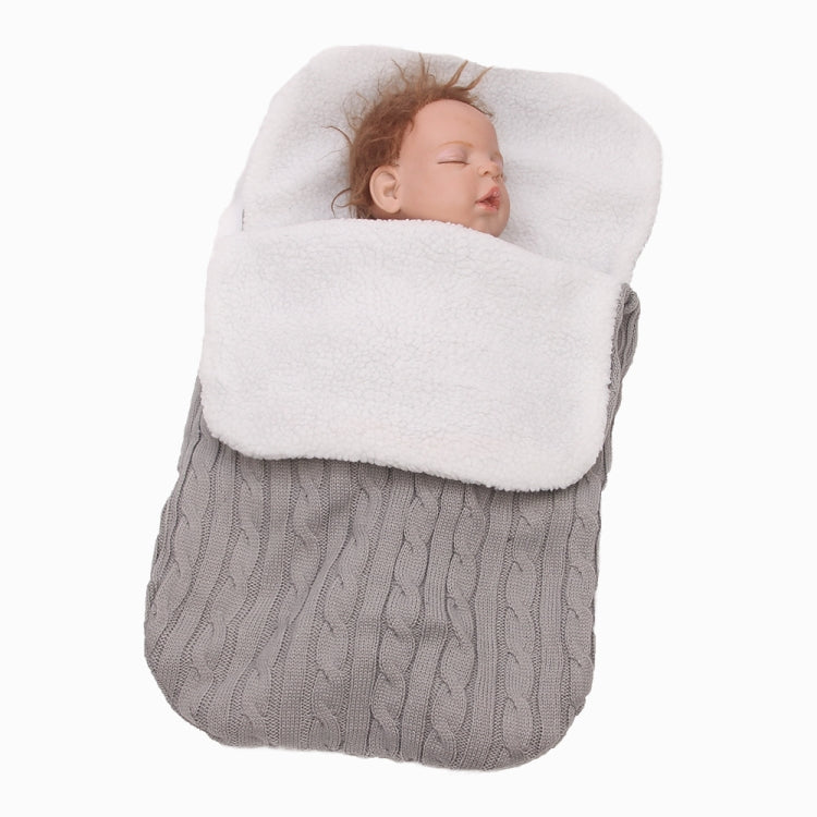 Baby Swaddle Sleeping Bag –  Light Grey