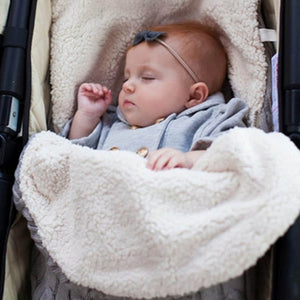Baby Swaddle Sleeping Bag –  Light Grey