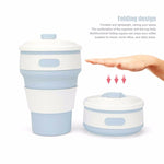 Folding Silicone Travel Coffee Cup 350ml 