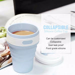 Folding Silicone Travel Coffee Cup 350ml 