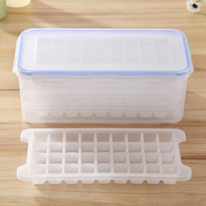 Small Square Ice Mold Trays - Multi-layer Mold with Cover