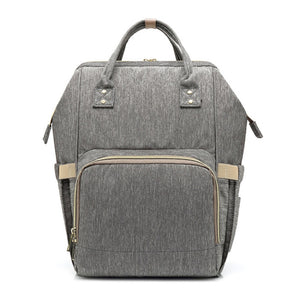 Light Grey Waterproof Diaper Backpack