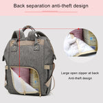 Light Grey Waterproof Diaper Backpack