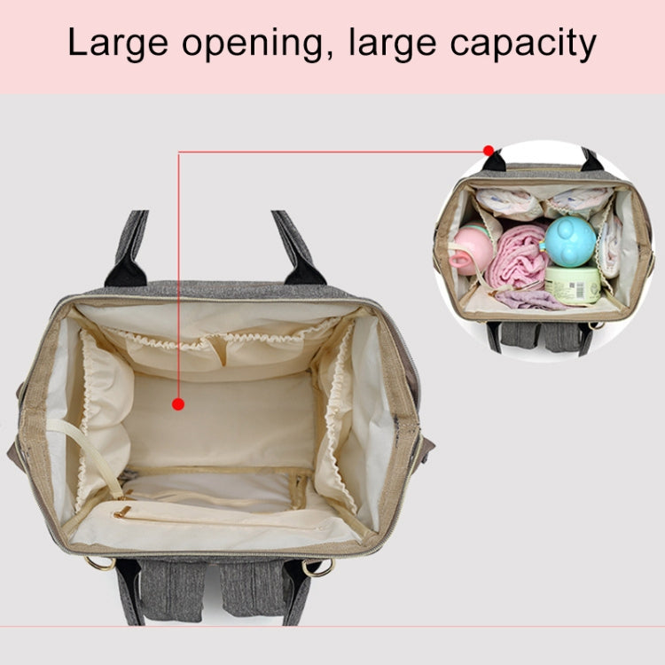 Light Grey Waterproof Diaper Backpack