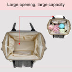 Light Grey Waterproof Diaper Backpack