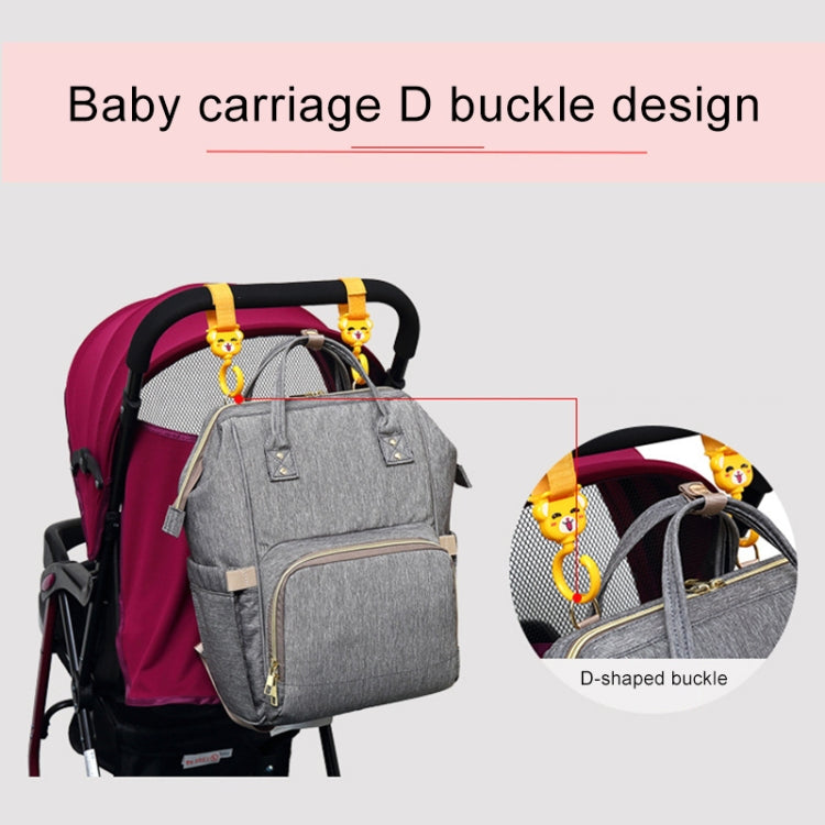 Light Grey Waterproof Diaper Backpack