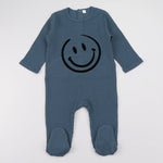 Bloom Baby Infant Romper, Flocking "Smile" Print, Autumn-Winter