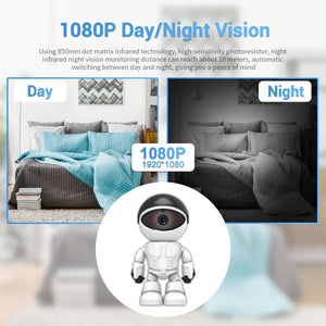 ESCAM PT205 1080P Robot WiFi IP Camera – US Plug