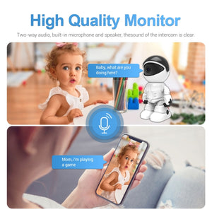 ESCAM PT205 1080P Robot WiFi IP Camera –  US Plug