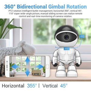 ESCAM PT205 1080P Robot WiFi IP Camera – US Plug