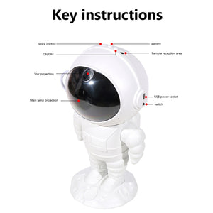 Astronaut Starry Sky Projection Lamp