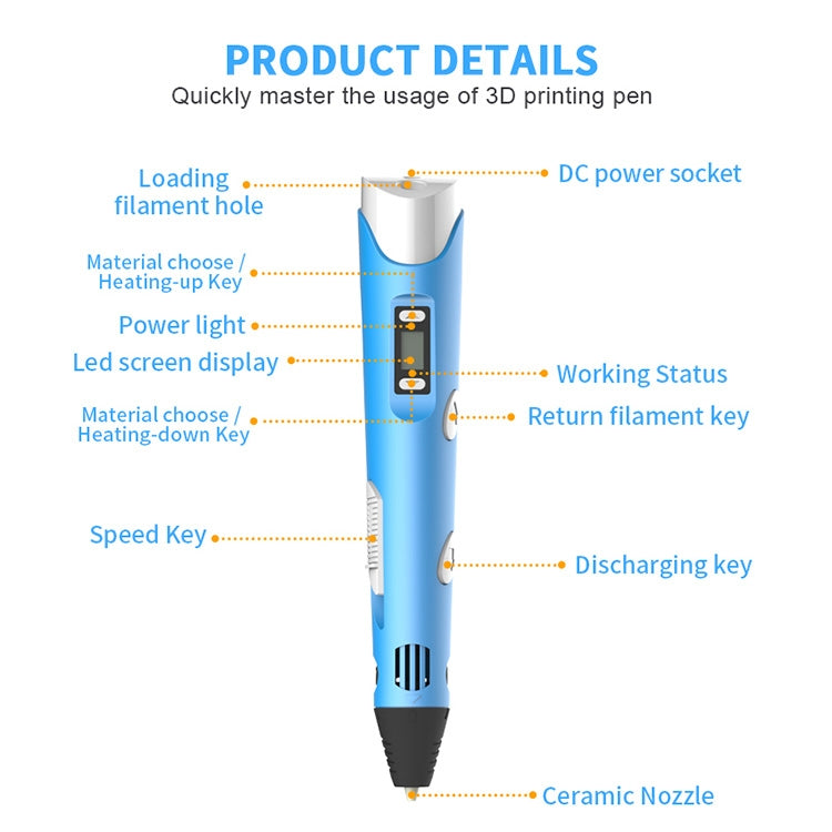 Astronaut 3D Printing Pen Purple