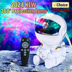 Galactic Dream: Astronaut Star Projector Night Light by XMSJ