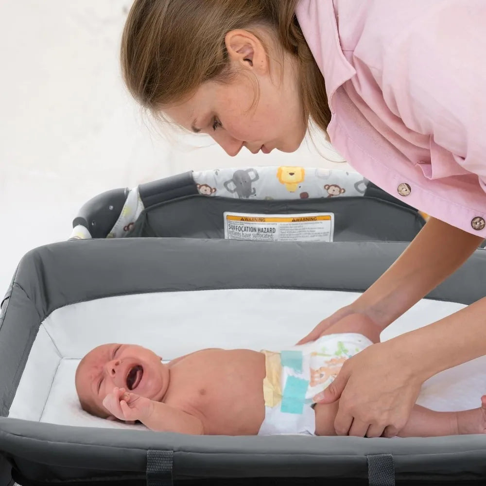 XMSJ 5-in-1 Multifunctional Crib – Comfort, Safety, and Versatility for Your Baby