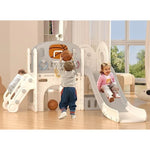 Ultimate Kids Slide Playset: Slide, Tunnel, Basketball Hoop, Climber & Storage