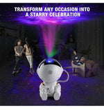 Galactic Dream: Astronaut Star Projector Night Light by XMSJ