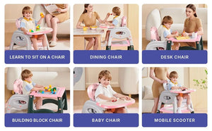 XMSJ 3-in-1 Convertible High Chair