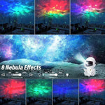 Galactic Dream: Astronaut Star Projector Night Light by XMSJ