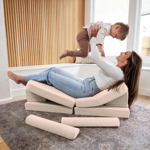 ZICOTO Modular Kids Couch 2-in-1: Cozy Sofa & Creative Play Area for Toddlers