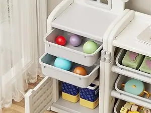 XMSJ Toy Storage Organizer with 10 Removable Bins