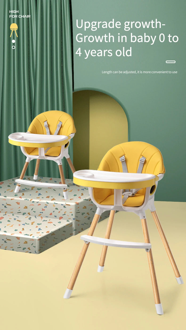 Universal 3-in-1 Adjustable High Chair for Toddlers and Kids