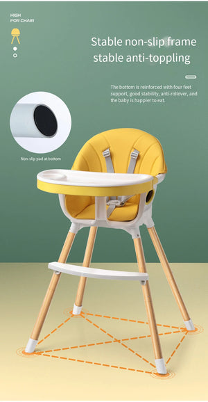 Universal 3-in-1 Adjustable High Chair for Toddlers and Kids