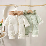Winter Hooded Romper for Babies by MILANCEL – Ages 0-1 Year