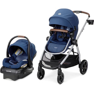 Zelia™ Luxe 5-in-1 Modular Baby Travel System: Car Seat and Stroller Combo in New Hope Navy – Ultimate Comfort and Style