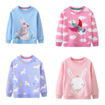 Rainbow Print Sweatshirt for Girls by Jumping Meters (Ages 2-7)