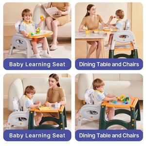 XMSJ 3-in-1 Convertible High Chair