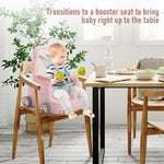 XMSJ 3-in-1 Multifunctional High Chair for Babies and Toddlers – Convertible, Portable, and Safe