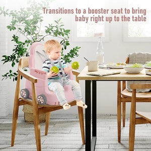 XMSJ 3-in-1 Multifunctional High Chair for Babies and Toddlers – Convertible, Portable, and Safe