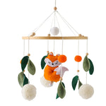 Musical Baby Crib Mobile with Hot Air Balloon – Wooden Bed Bell Rattle Toy for Newborns