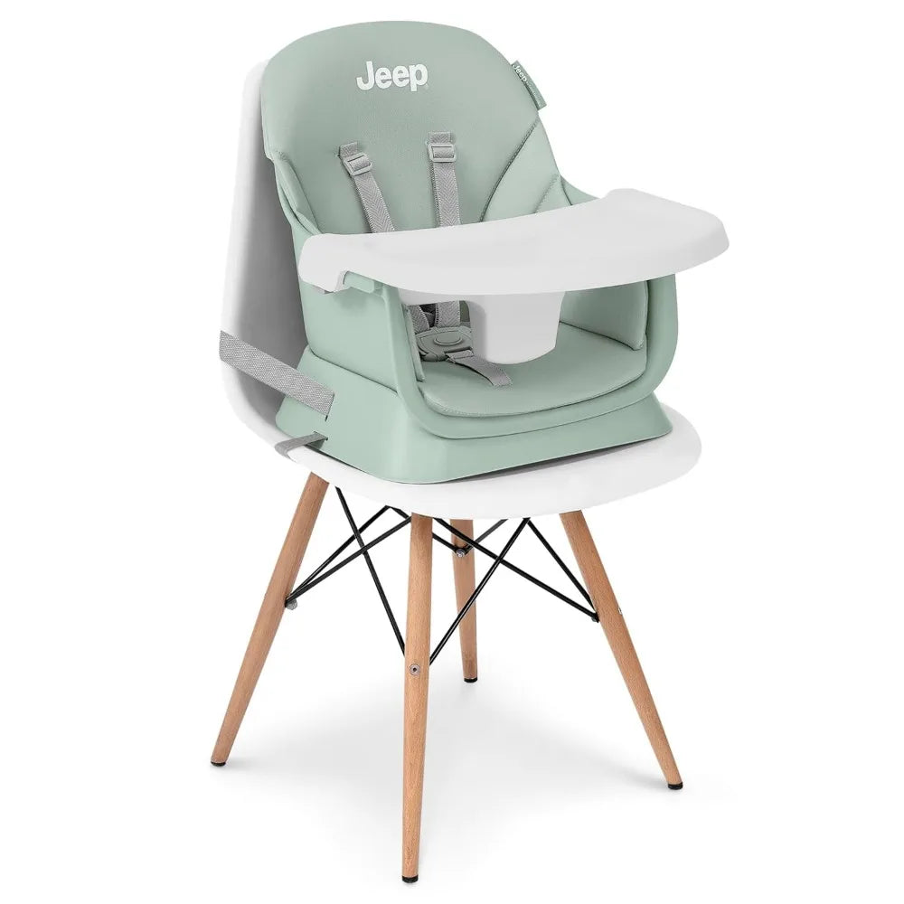 XMSJ 6-in-1 Convertible High Chair - High Chair, Booster Seat, Activity Table & Stool for Babies and Toddlers (Easy to Clean, Safe & Stylish)