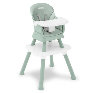 XMSJ 6-in-1 Convertible High Chair - High Chair, Booster Seat, Activity Table & Stool for Babies and Toddlers (Easy to Clean, Safe & Stylish)