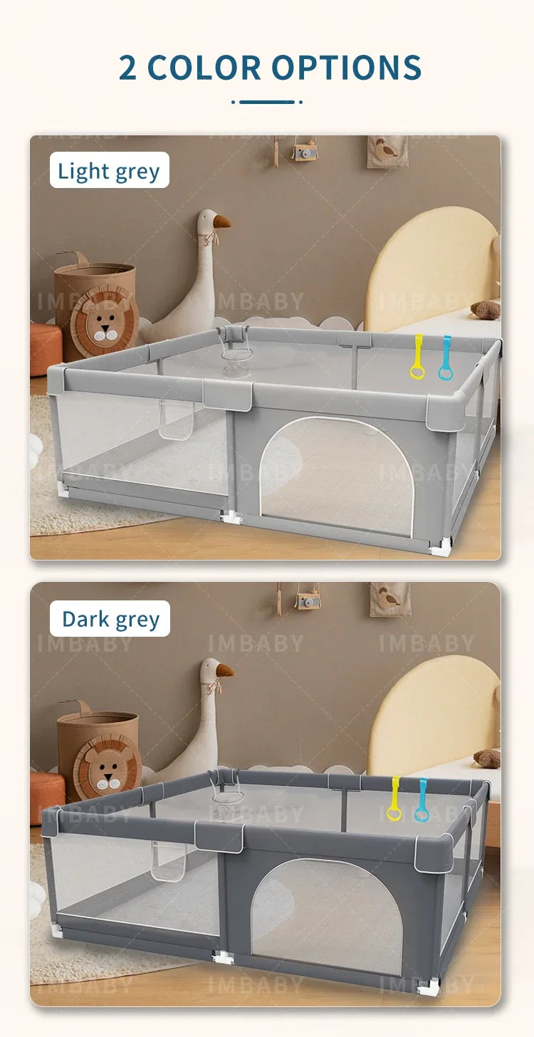 "IMBABY Cozy Corner — Safe and Stylish Playpen for Your Baby"