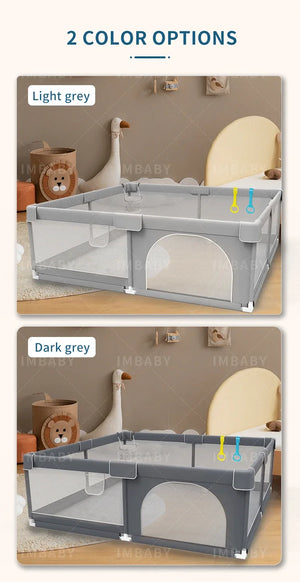 "IMBABY Cozy Corner — Safe and Stylish Playpen for Your Baby"