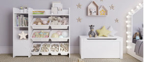 STURDIS Toy Storage Organizer with Bookshelf