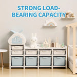 UNICOO Kids House Storage Organizer with 3-Tier Shelves