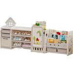 UNICOO Multifunctional Toy Storage Organizer with 3-Tier Shelves