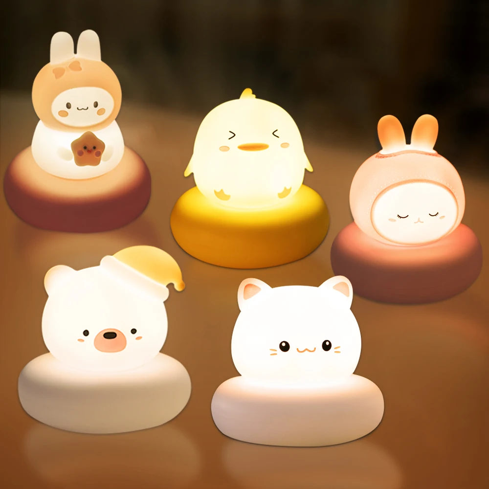 Enchanting Animal Night Light: Cozy Glow for Sweet Dreams