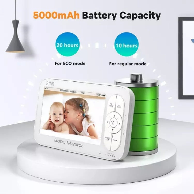 DY55A Wireless Baby Monitor 5-inch White – UK Plug