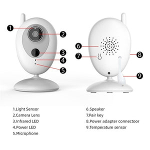 R306 2.0" Wireless Baby Monitor  - AU Plug 