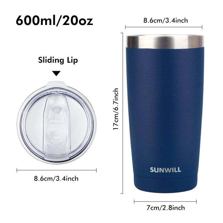 Coffee Travel Mug JUNSUNMAY 600ml Blue 