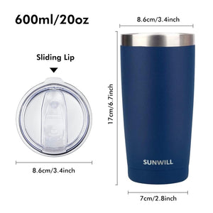 Coffee Travel Mug JUNSUNMAY 600ml Blue 