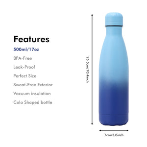 Stainless Steel Thermo Bottle JUNSUNMAY 500ml Gradient Blue