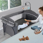 XMSJ 5-in-1 Multifunctional Crib – Comfort, Safety, and Versatility for Your Baby