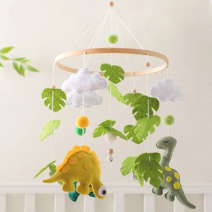 Musical Animal Crib Mobile with Soft Felt Hot Balloon Bed Bell, Newborn Hanging Toy with Crib Bracket – Perfect Baby Gift