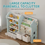 UNICOO Kids Bookshelf and Toy Storage Organizer